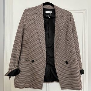 Brown plaid Mango blazer